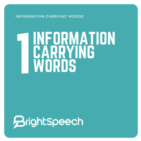 Understanding Spoken Language - One Information Carrying Words (Verbs) - Action (Activity 2) 
